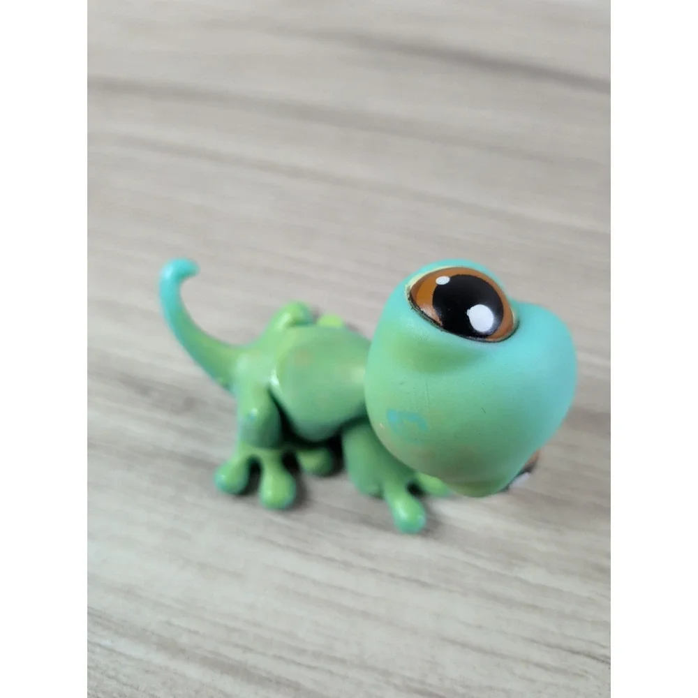LPS Littlest Pet Shop Green Gecko LOT OF 4